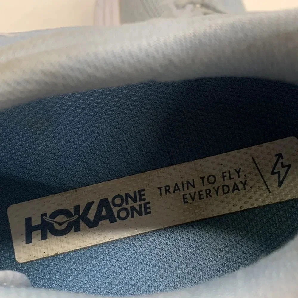 Hoka One One Mach 4 Pro Fly Running Sneakers Shoes Light Blue Women's 10.5 B - Picture 10 of 14